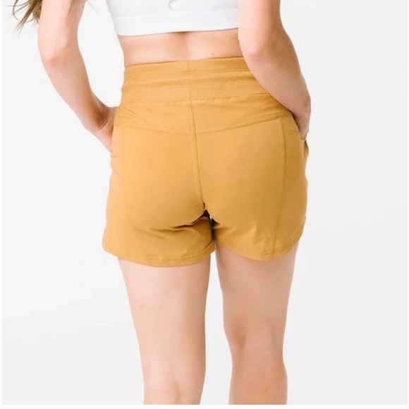 ZYIA Active Canyon Shorts in Tan - Picture 3 of 14